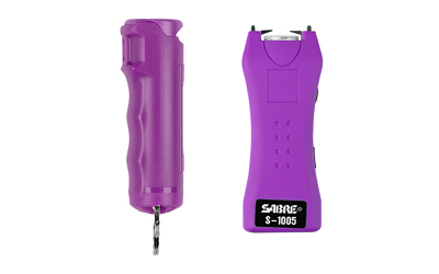 Pepper Spray and 2-in-1 Stun Gun Multi-Range Protection Pack Purple