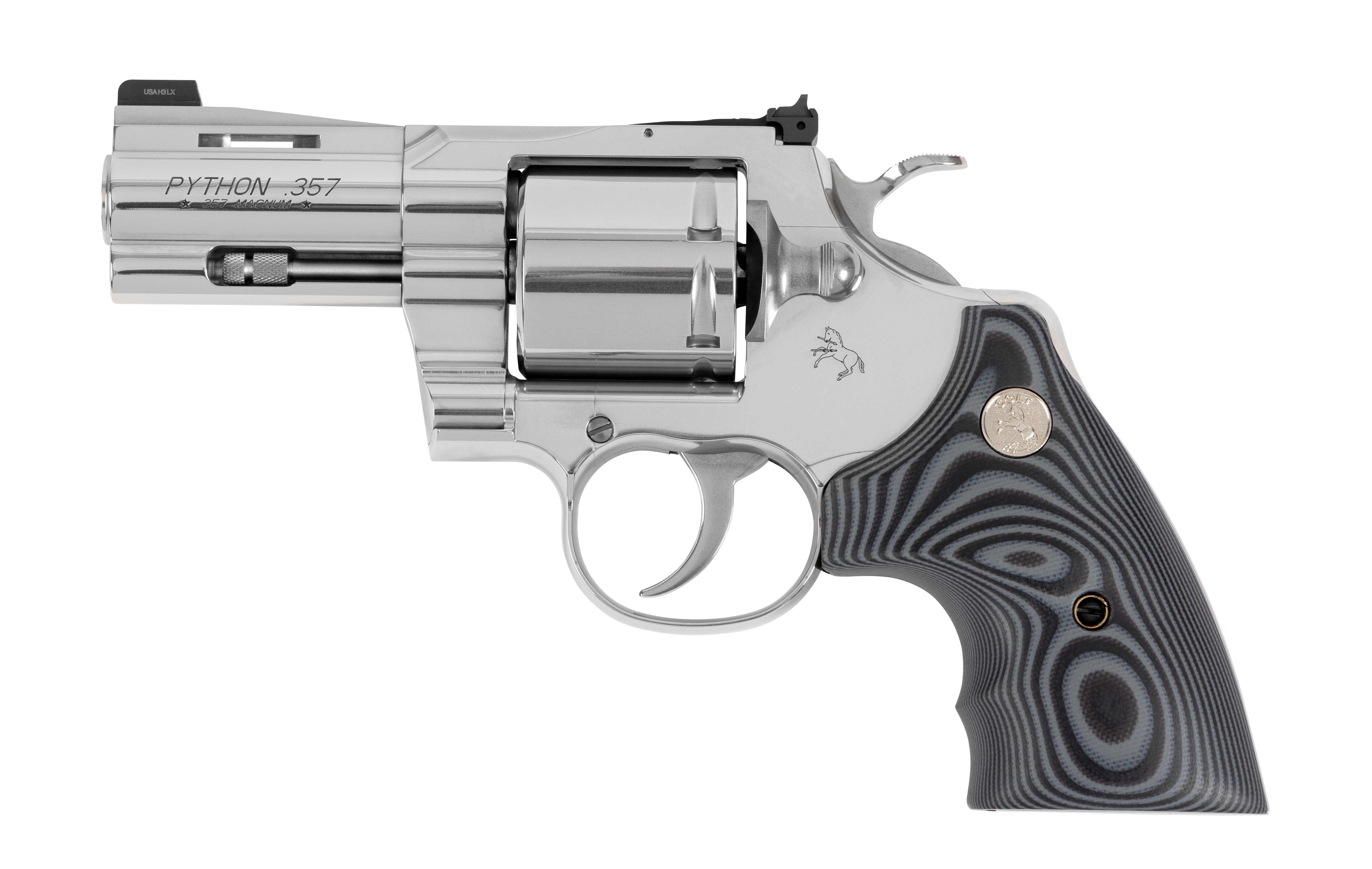 PYTHON CBT 357MAG SS 3"" 6RD NS