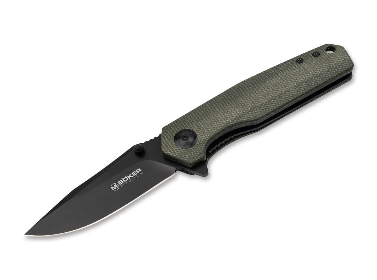 Magnum by Boker Field Flipper Green Micarta