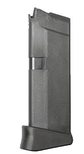 GLOCK MAGAZINE, G43, 9x19 MM, 6RD W/FINGER EXT, BLACK